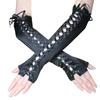 Японские перчатки Harajuku Lolita Lace Strap Long Punk Style Ribbon Bow COS