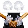 Tulle Collar Ruffled Victorian Cosplay Wrist Cuffs for Shirt Blouse Decorative Spread False Collar Play Costume