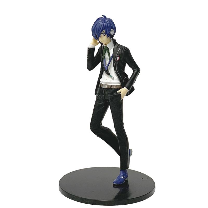 Persona3 Юкки Макото 17 см Крутой Парень Костюмы Носит Стоячая Поза Аниме Игра Модель Фигурка Хороший Настольный Периферийный Орнамент В Наличии