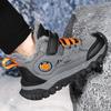 Зимняя детская модная флисовая теплая уличная обувь с высоким верхом, хлопковые ботинки, сноубутсы, походная хлопковая обувь 30-40