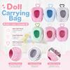 Plush Doll Carrying Bag Polka Dot Doll Outing Bag Portable Plush Doll Protective Pouch