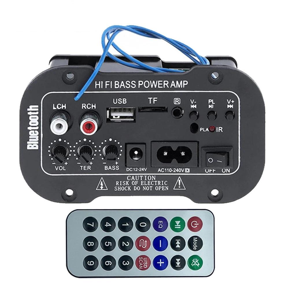 Digital Bluetooth Amplifier Decoder Board 25-30W DIY Audio Module USB TF Card FM Radio AUX Subwoofer Amp AC110V 220V DC12V 24V