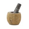 Natural Riverstone Decorative Pestle & Mortar- Small