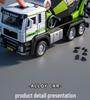 Large Alloy Cement Mixer Truck Toy for Children - Dischargeable Tank Construction Vehicle for Boys