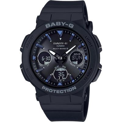 Casio Baby-G Beach Traveler Солнечные радиоуправляемые часы BGA-2500-1AJF Женские Черные