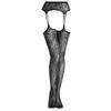 Women Fishnet Suspender Pantyhose Thigh High Stocking Patterned Tights for Women Girls Halloween