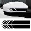 1 Pair Car Accessories Stickers Non Fading Waterproof Eco-friendly Stripe Side Rear View Mirror Decor Decal