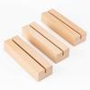 10 PCS Wooden Place Card Holders Wood Table Number Stands Picture Holder Acrylic Sign Holders for Wedding Dinner Party