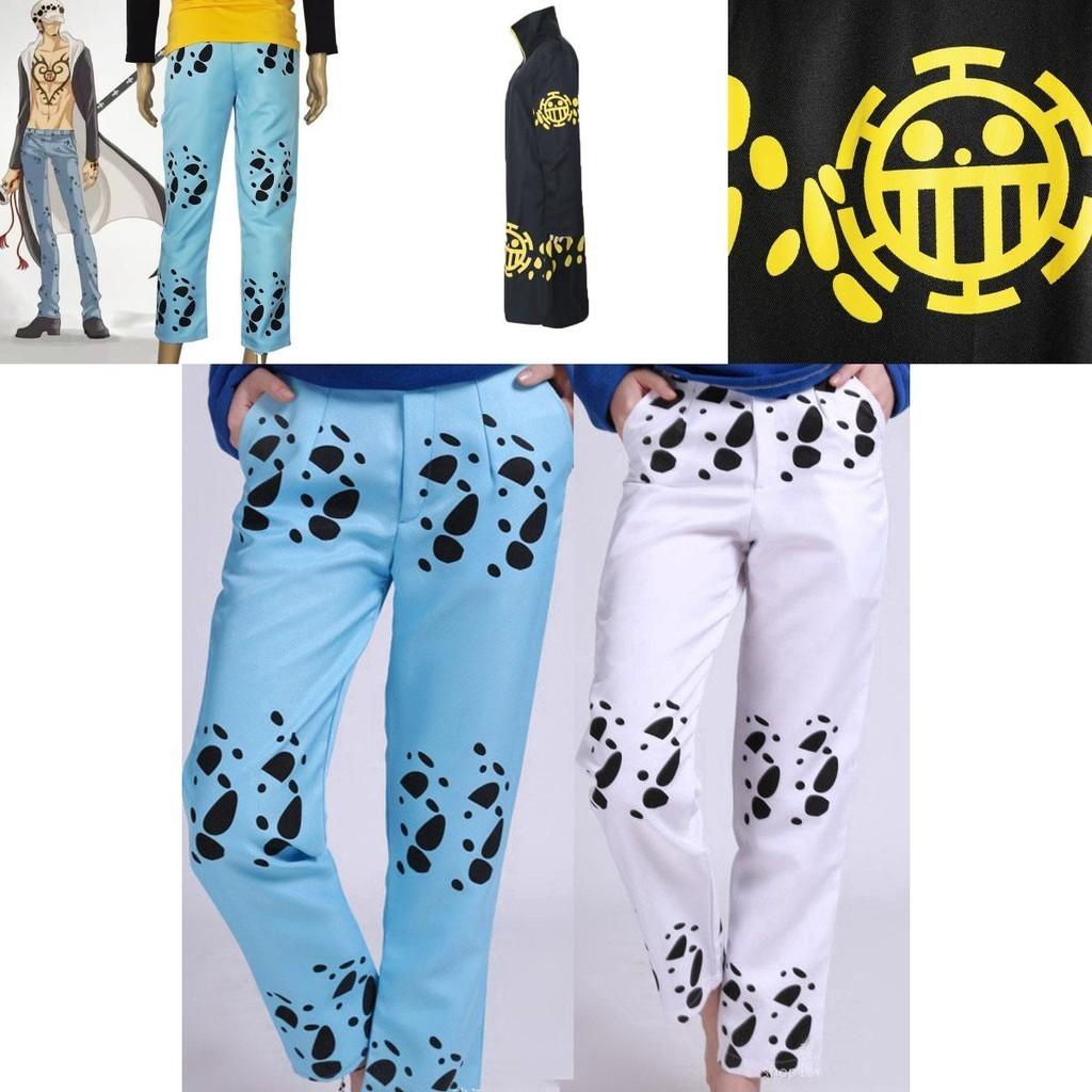 Изысканный костюм для косплея Трафальгара Ло из аниме «Ван-Пис» с плащом, брюками и шляпой