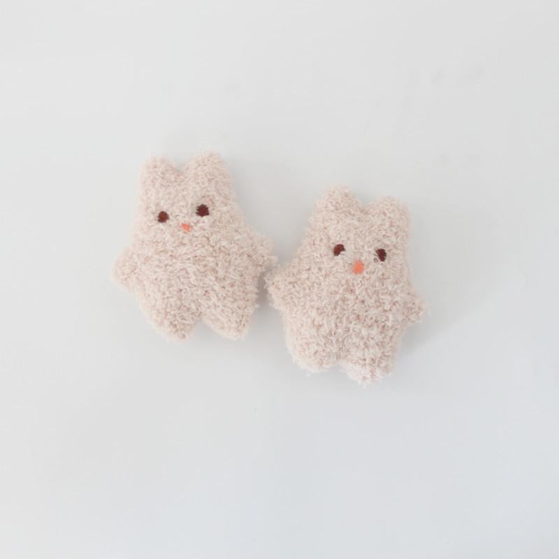 Плюшевая брошь «Мишка и зайчик»: Милые аксессуары для сумок, головных уборов, носков и шляп