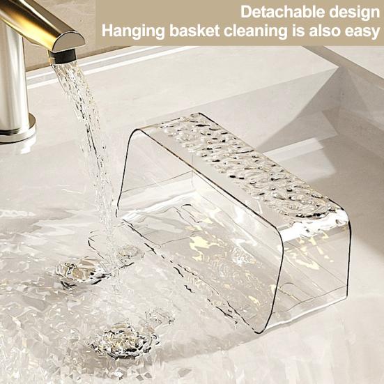 Wall Mount Storage Rack with Hooks Modern Drain Holes No Drill Strong Load Bearing Bathroom Kitchen Supplies Sundries Holder Shelf Organizer