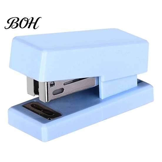 Office Stationery for Papers Mini Stapler, Compact Travel Size, with Smooth Binding 2 to Easy Use Stapler Crafts 15 Pages of Paper, Portable