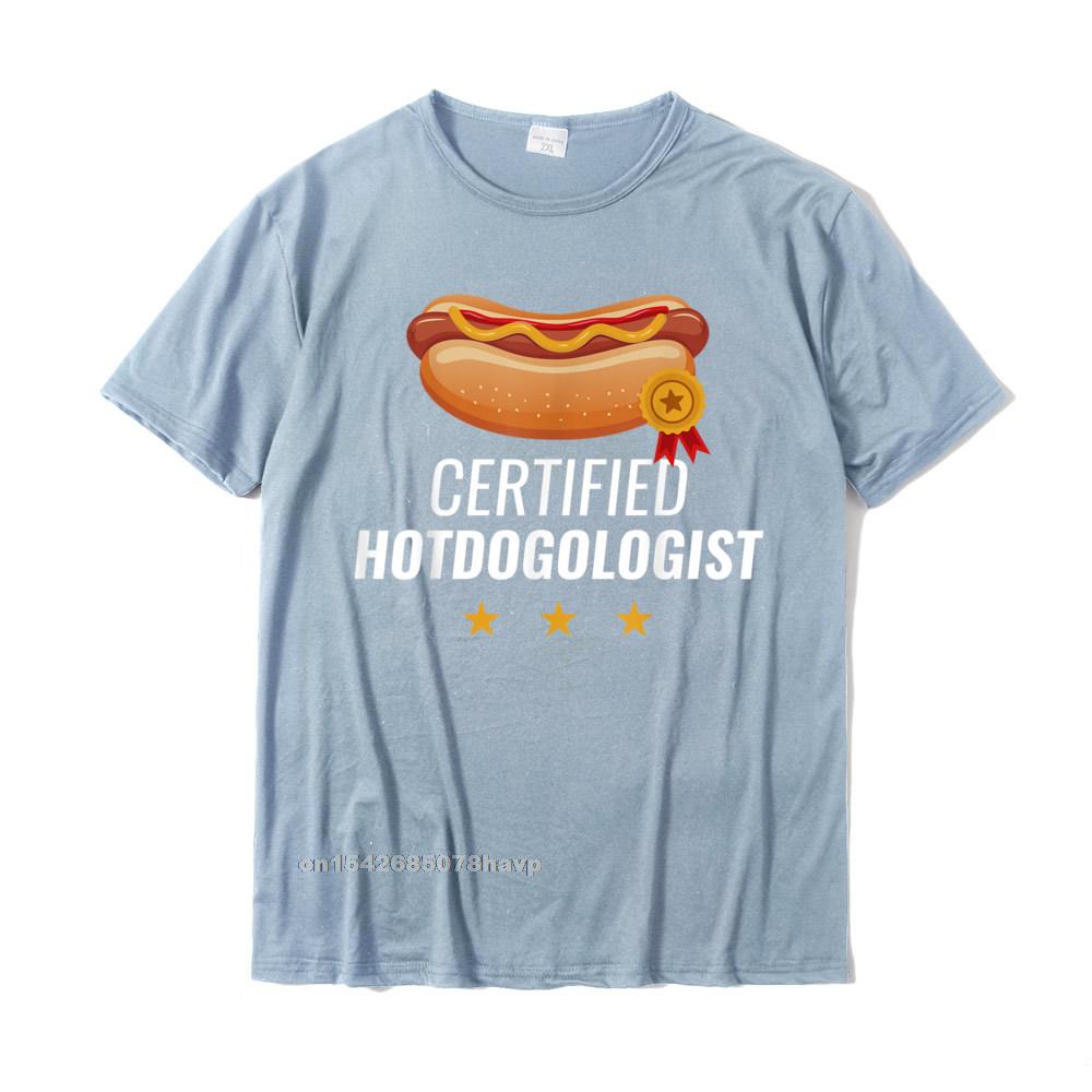 Certified Hotdogologist Funny HOT DOG Gift Hotdog TShirt Popular Unisex Tshirts Summer Tops Shirt Cotton Unique