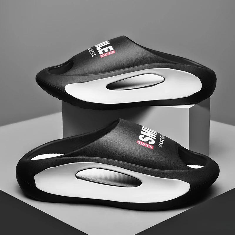 Новые мужские летние повседневные пляжные тапочки Роскошные мягкие спортивные сандалии из ЭВА на толстой подошве Женская обувь на толстой подошве Zapatos Hombre