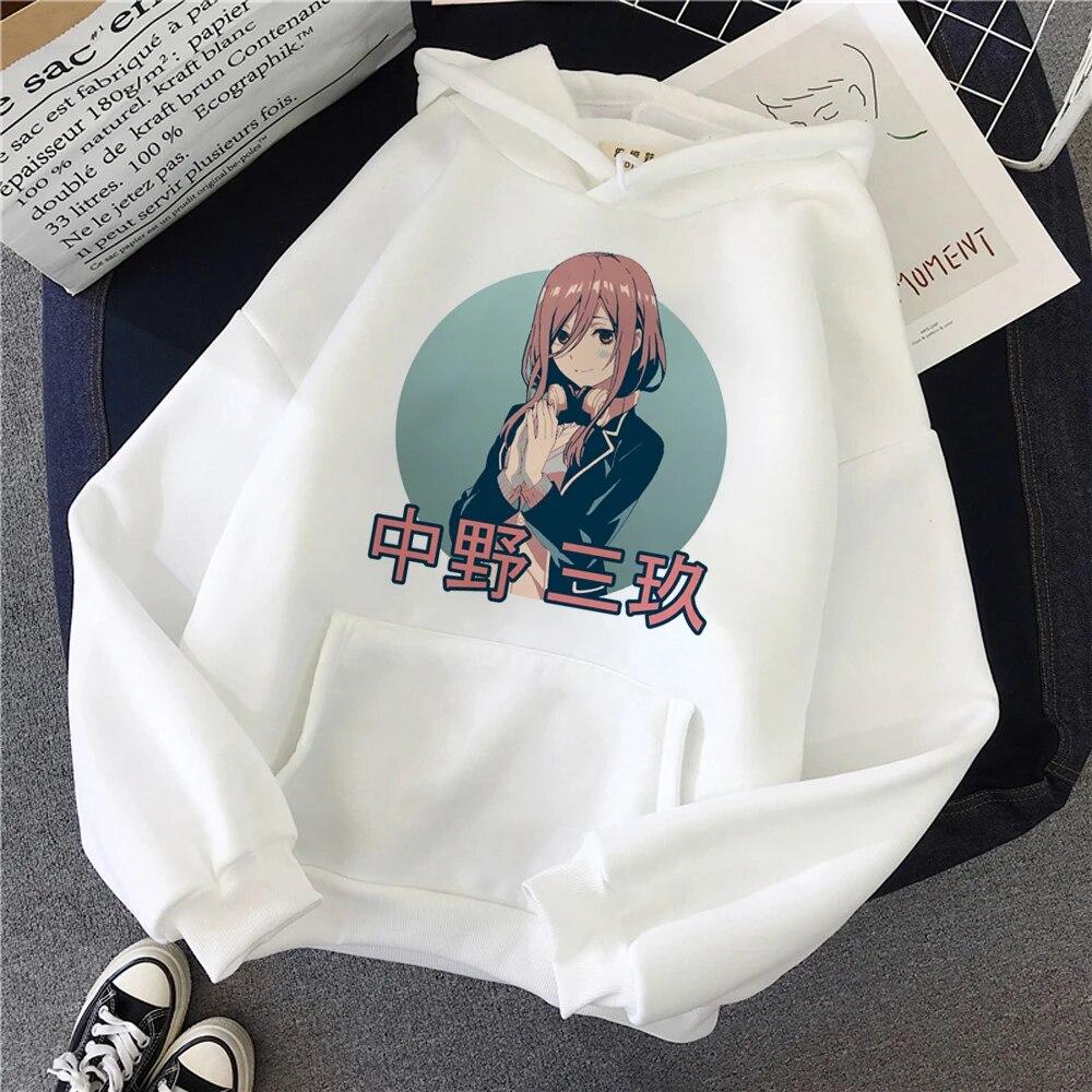 Quintessential Quintuplets толстовки женские пот y2k y2k эстетичный топ с длинными рукавами 90-х годов спортивный костюм женская готическая одежда унисекс
