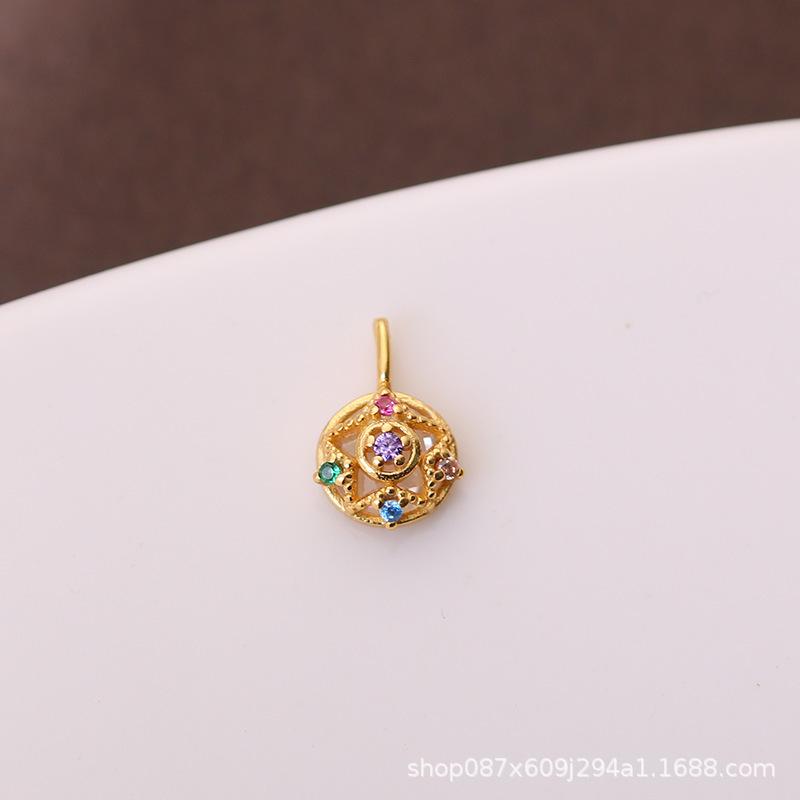 Аниме Сейлор Мун, стерлинговое серебро 925 пробы, ожерелье, Cardcaptor, Сакура, лунная палочка, ювелирные изделия в форме сердца, реквизит для косплея, подарки для женщин и девочек