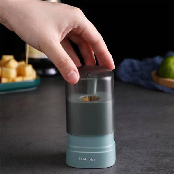 Главная Нажимной автоматический ящик для хранения зубочисток Нескользящий портативный прозрачный ящик для хранения зубочисток с выдвижным окном MIT