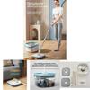 Spin Mop Bucket With Rotating Twisted Drying System For Home Cleaning Efficiency