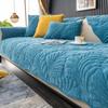 Thick Plush Sofa Covers Non-Slip Solid Color Sofa Cushions for Living Room Winter Warm L Shape Sofa Cover Couch Protector