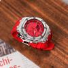 CASIO Unisex Liquid Crystal,Analog Dual Display Series 48.5mm Red Watch GA-2100-4A(Watch8--)