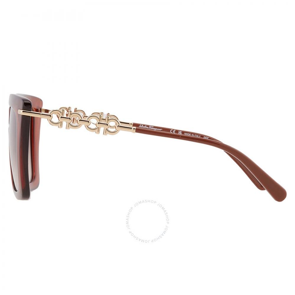 Salvatore Ferragamo Brown Gradient Butterfly Ladies Sunglasses Sf1041s 232 51