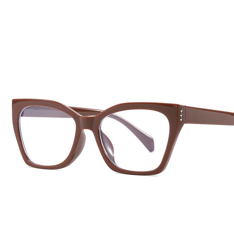 Ретро анти-синий свет женские очки кошачий глаз оправа бренд дизайнер плоское зеркало компьютерные очки