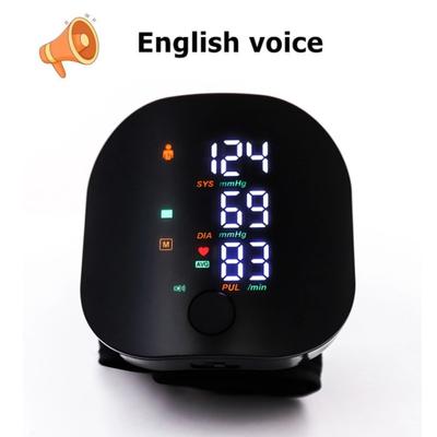 Smart Touch LED монитор артериального давления на запястье портативный голосовой цифровой автоматический тонометр для измерения артериального давления домашний тонометр для измерения здоровья