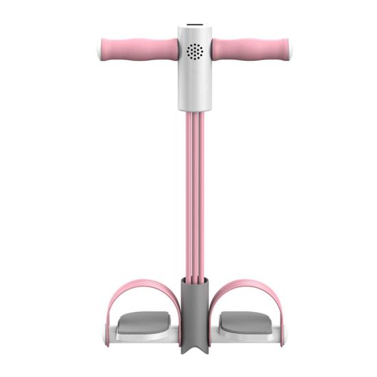 Педальный эспандер с цифровым счетчиком, многофункциональный натяжной трос, 4/6-трубчатый, эластичный, для йоги, педаль-пулемет, тренажер для растяжки тела, домашний спортзал, тренировки