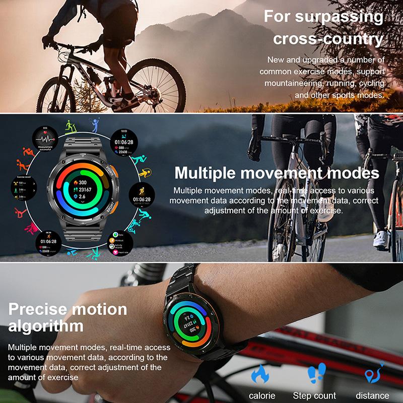 Smart Watches IP67 1.43 Inch Screen Waterproof Men's Watches Sports Watches High-definition Large-screen Low-power Waterproof Watches