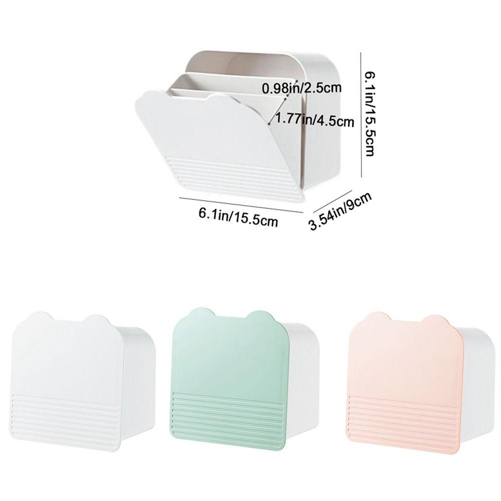 Flip-top Cosmetics Cotton Storage Box Plastic Wall Organizer Box Sanitary Pad Storage Box  Bathroom