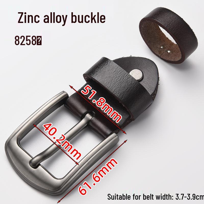 Men's Genuine Leather Pin Buckle Waistband Accessory