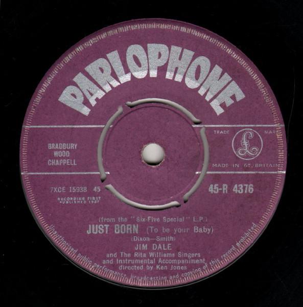 7-дюймовая пластинка JIM DALETHE RITA WILLIAMS SINGERS Just Born To Be Your Baby 45R4376 PARLOPHONE 1957 UK Рок Б/У