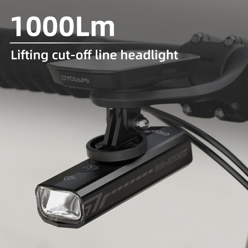 CYCLAMI Headlight 1000LM Bike Light Waterproof Rechargeable Front Lamp Bicycle Light Aluminum Ultralight Flashlight 7