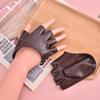 Pu Leather Fingerless Glove For Goth Punk Rock Lolita Harajuku Stage Party