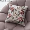 D Embossed Rose Floral Pillow Covers Pattern Cushion Cover Suitable for Sofa Bedroom Car Pillow Cover