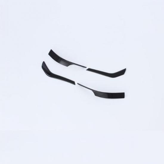 Glossy Black 4X Rearview Mirror Stripe Cover Trim For Volkswagen ID.4 2021 2022