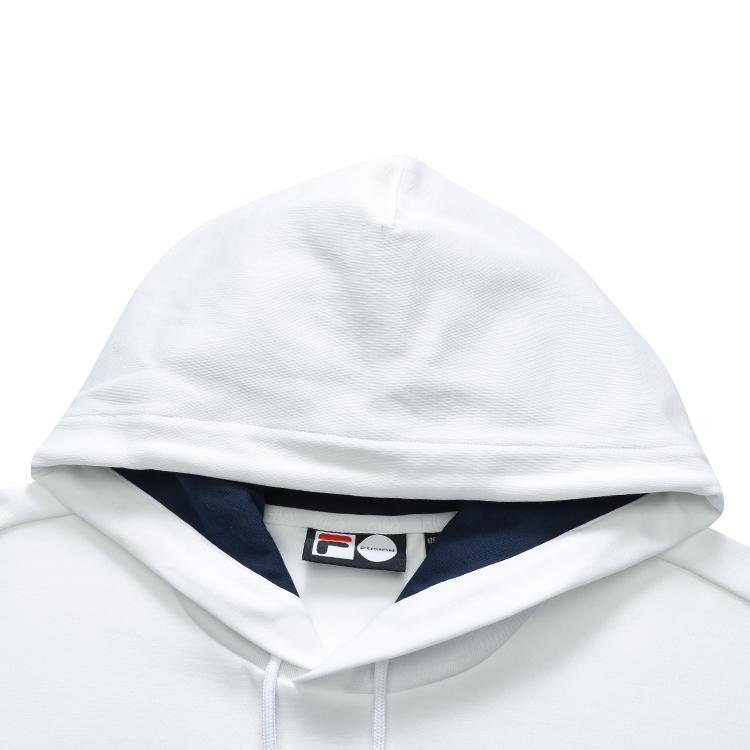 Fila Fusion Повседневная Мода Год Тигра Полотенце Вышитая Спортивная Толстовка Мужские толстовки Белый T11M212210FWT