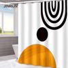 JINRUN Bathroom Thickened Waterproof Curtain Mildew Proof Shower Curtain Shower Partition Curtain Shower Curtain Bathroom Curtain Free Perforation