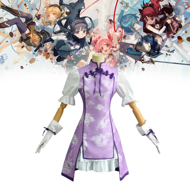Косплей костюм Акеми Хомуры из Puella Magi Madoka Magica, полиэстеровое кимоно для аниме-ролевых игр