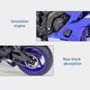1/12 Scale Welly 2020 YAMAHA YZF-R6 Alloy Motorcycle Model Diecasts Metal Toy Vehicles Motorcycle Model High Simulation Collection Childrens Gifts