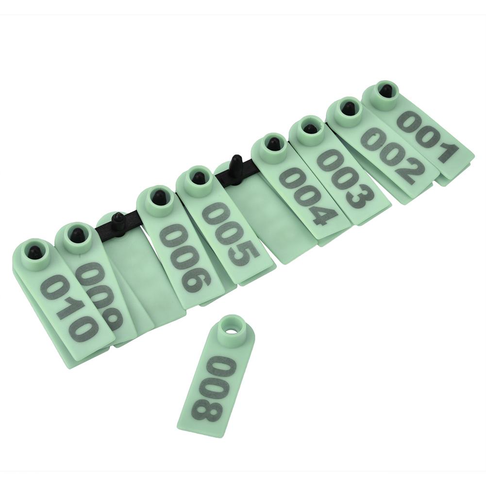 Livestock Ear Tag Plastic 1 To 100 Number Bright Color Animal Tag for Goat Sheep Pig Farm Supplies
