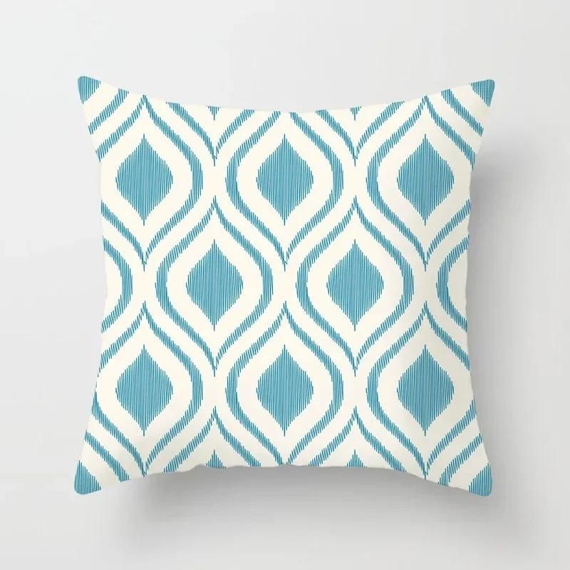 Modern Geometric Print Pillowcase Sofa Lumbar Pillowcase Mint Green Pillowcase Home Decoration Cushion Cover