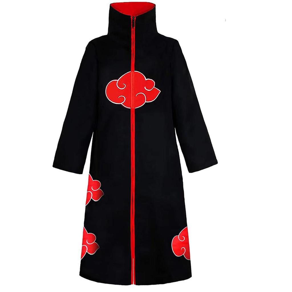 Naruto Akatsuki Red Cloud Cloak - Uchiha Itachi Costume for Halloween.