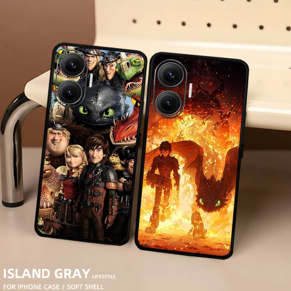 Чехол для телефона 'Как приручить дракона' (How To Train Your Dragon) для Xiaomi Mi 5X 8 9 10 11 12 Lite Pro 10T PocoX3pro PocoM3 Note 10 Pro Lite