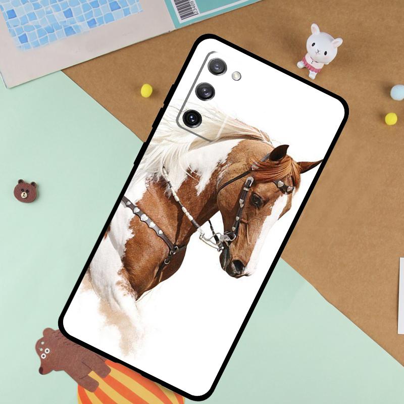 Чехол с рисунком лошади и пони, мягкий, для Samsung Galaxy S25 Ultra S9 S10 S20 FE S21 S22 S23 Plus S24 Ultra, Funda, Чехол
