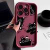 Милый дизайн с узором из черных кошек и бантов Защитный чехол для iPhone 17 16 15 14 13 12 11 16E Серии Pro Max Plus