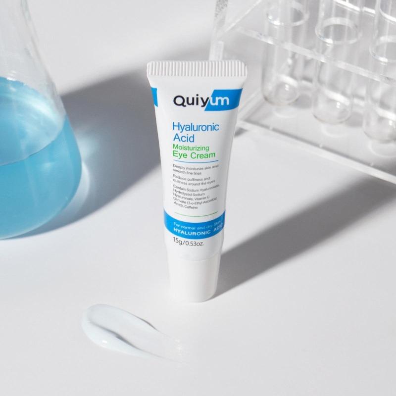 QUIYUM Hyaluronic Acid Eye Cream (15g) – Hydrating, Brightening & Dark Circle Reduction