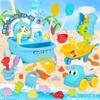 Детский набор пляжных песочных игрушек с тележкой