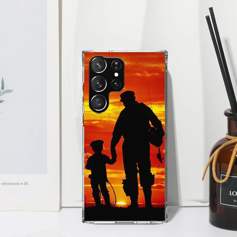 Hunting Fishing Man Phone Case For Samsung Galaxy S26 S25 Edge S24 FE S23 S22 Ultra S21 Plus S20 + Art Fundas Back Cover Galaxy