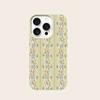 Floral Stripes Pattern Phone Case For iPhone 17 Pro Max 16 Plus 15 Pro 14 13 12 11 XR 17Air Lychee Textur Soft Cover